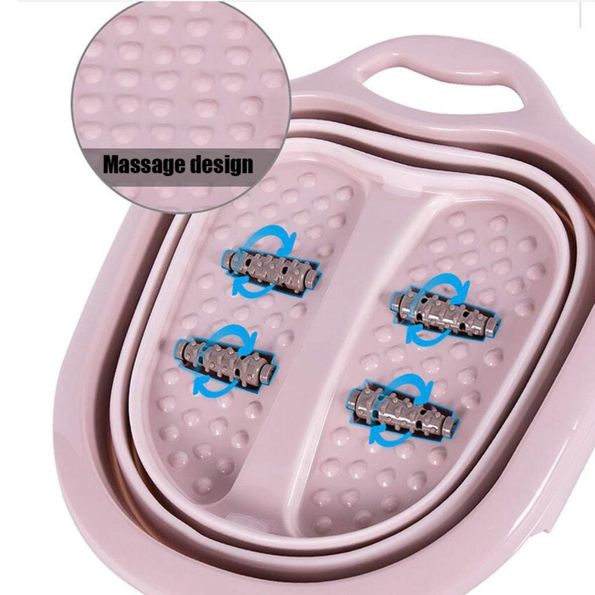 Bañera plegable masajeador para pies