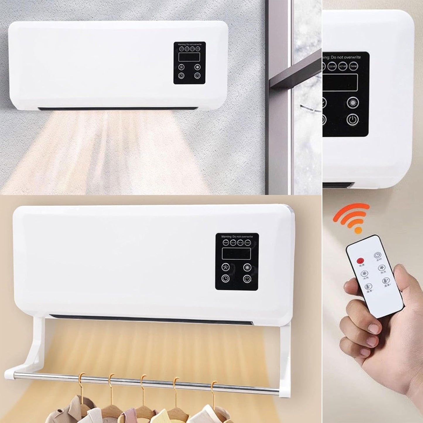 Aire Pared Secador Ropa Con Tendedero