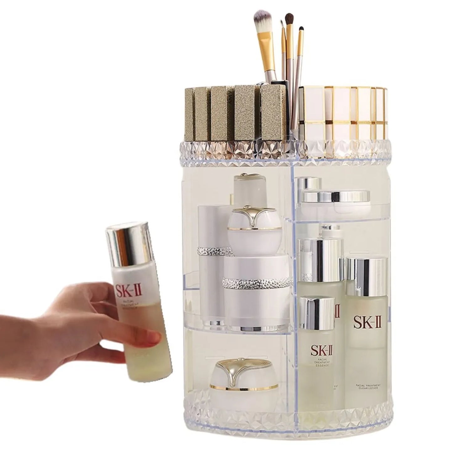 Organizador de maquillaje 360