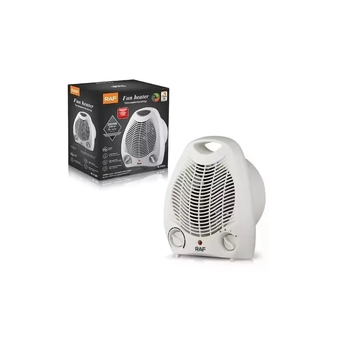 Calefactor Ventilador Portátil Eléctrico