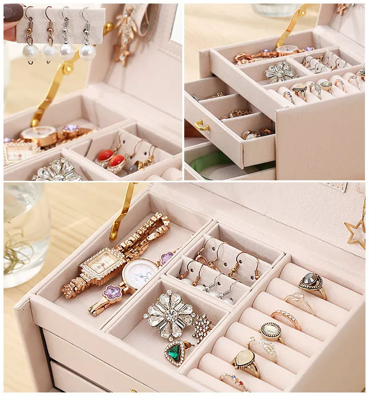 Caja Joyero Organizadora  Doble Capa