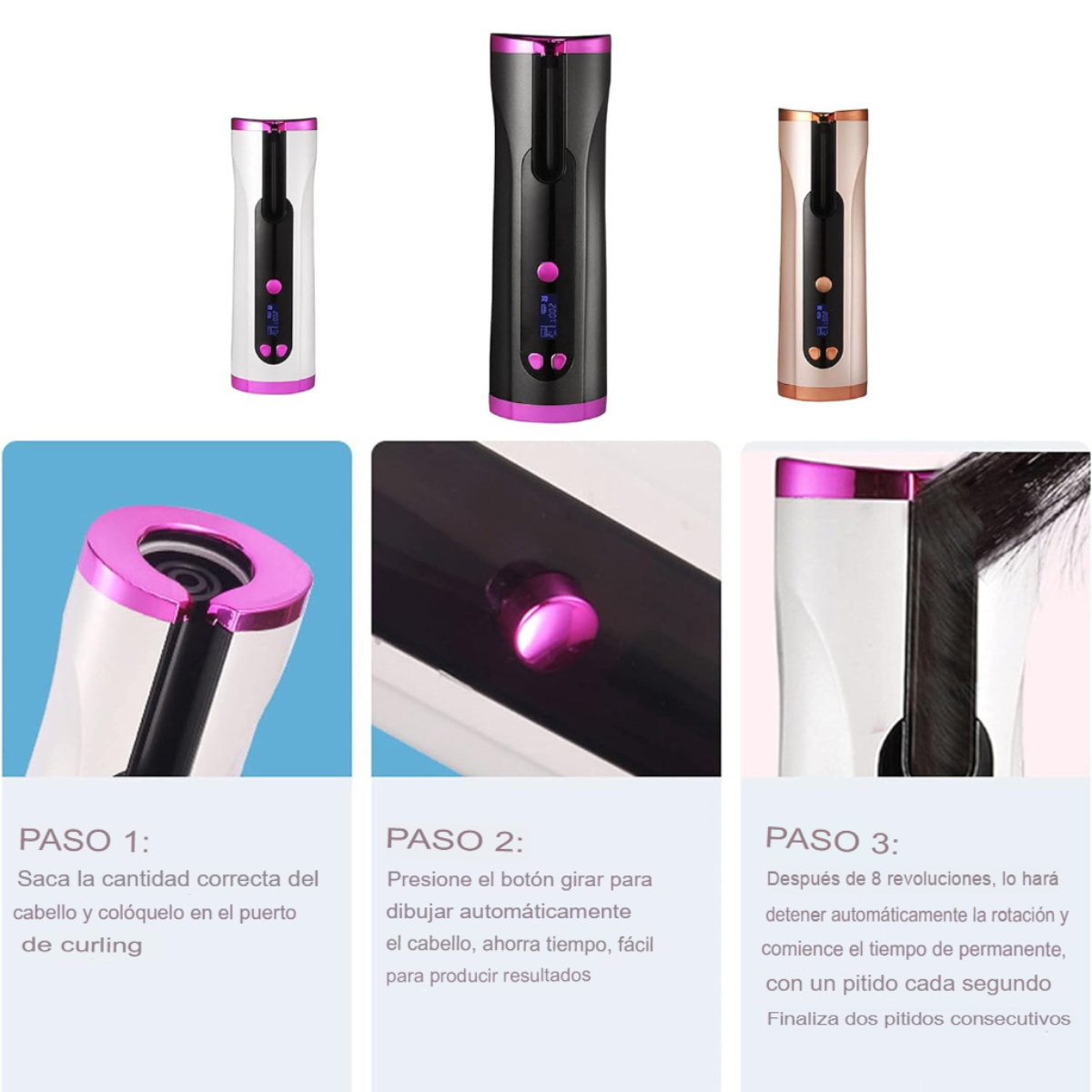 Onduladora y Rizadora Compacta Portátil.