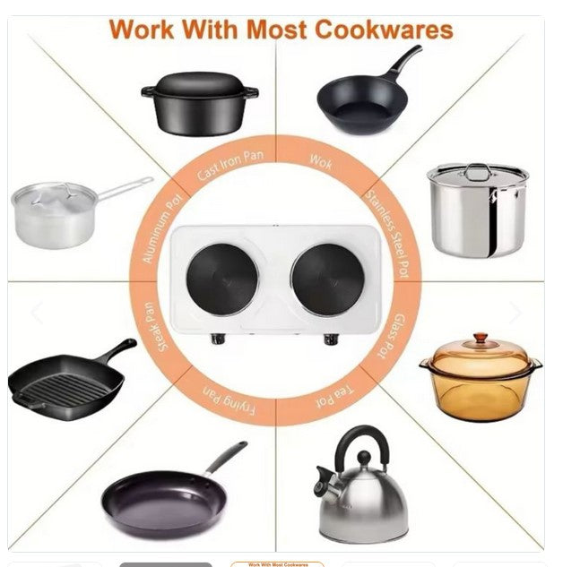 Cocina eléctrica dos Platos 2000w