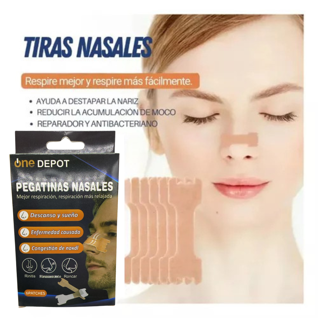 Pack 6 Parches Nasales Anti Ronquidos