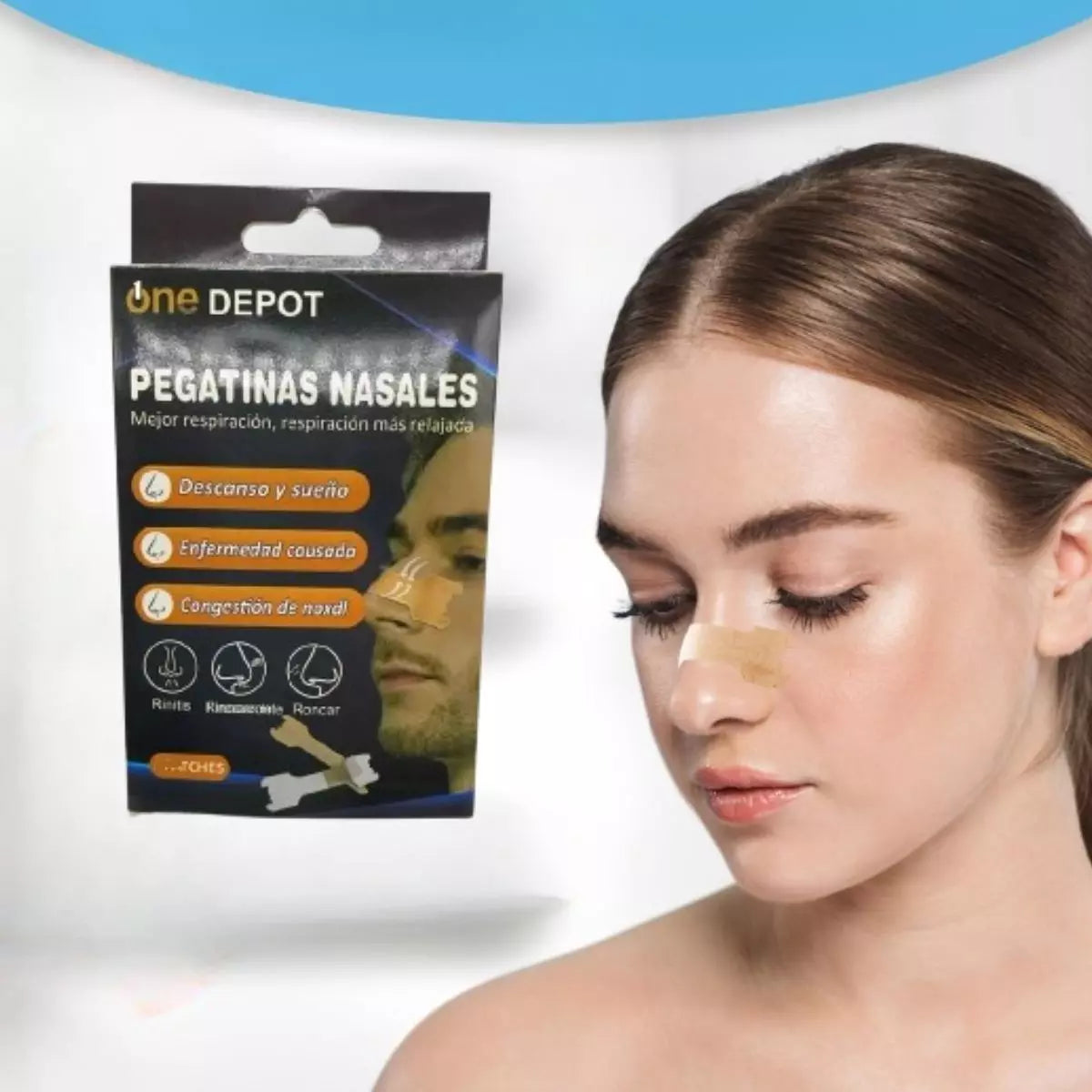Pack 6 Parches Nasales Anti Ronquidos