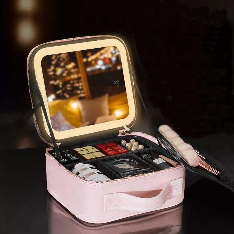 Caja de maquillaje luminosa