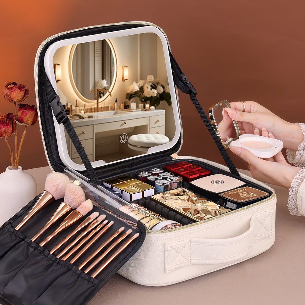 Caja de maquillaje luminosa