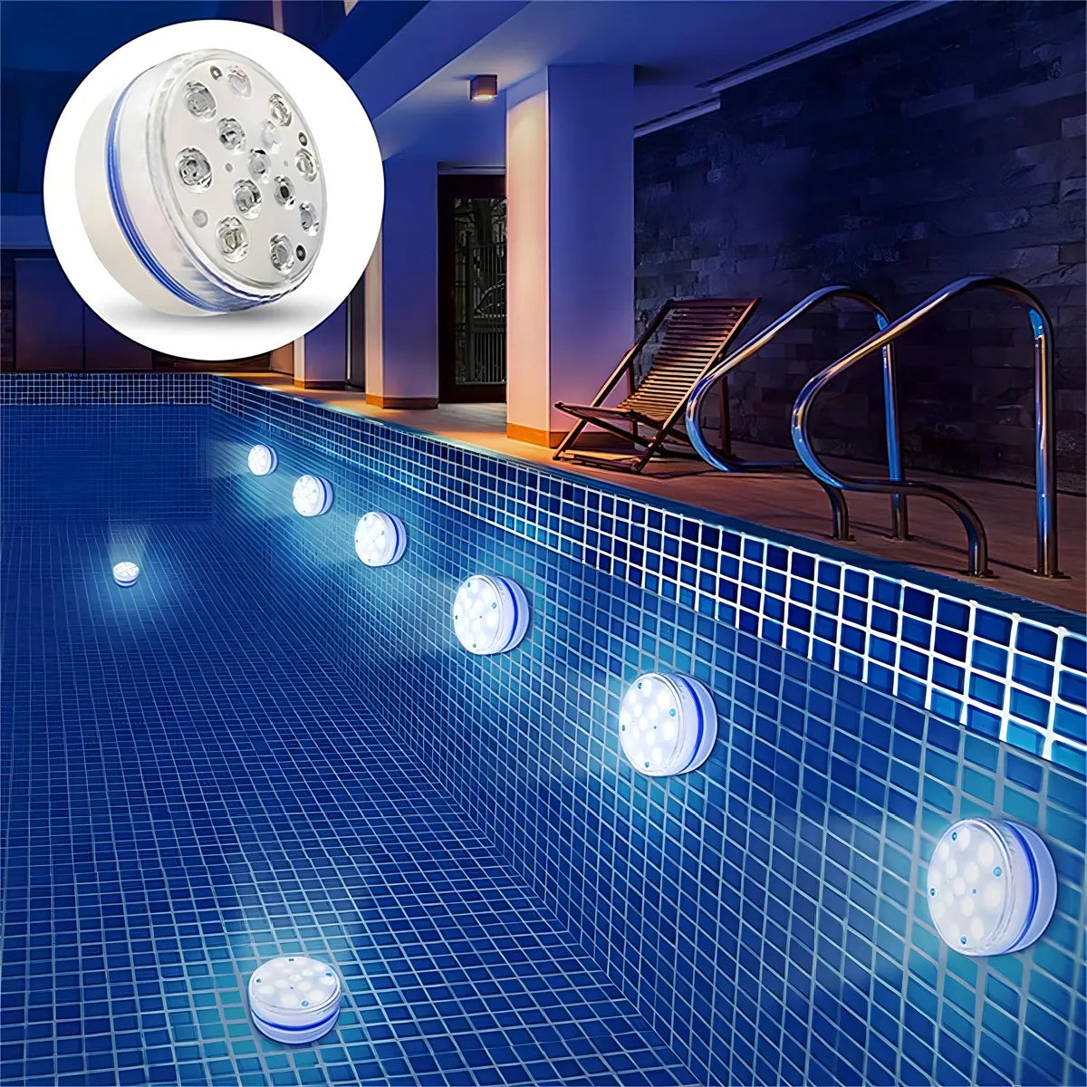 Luz LED Sumergible para Piscina RGB