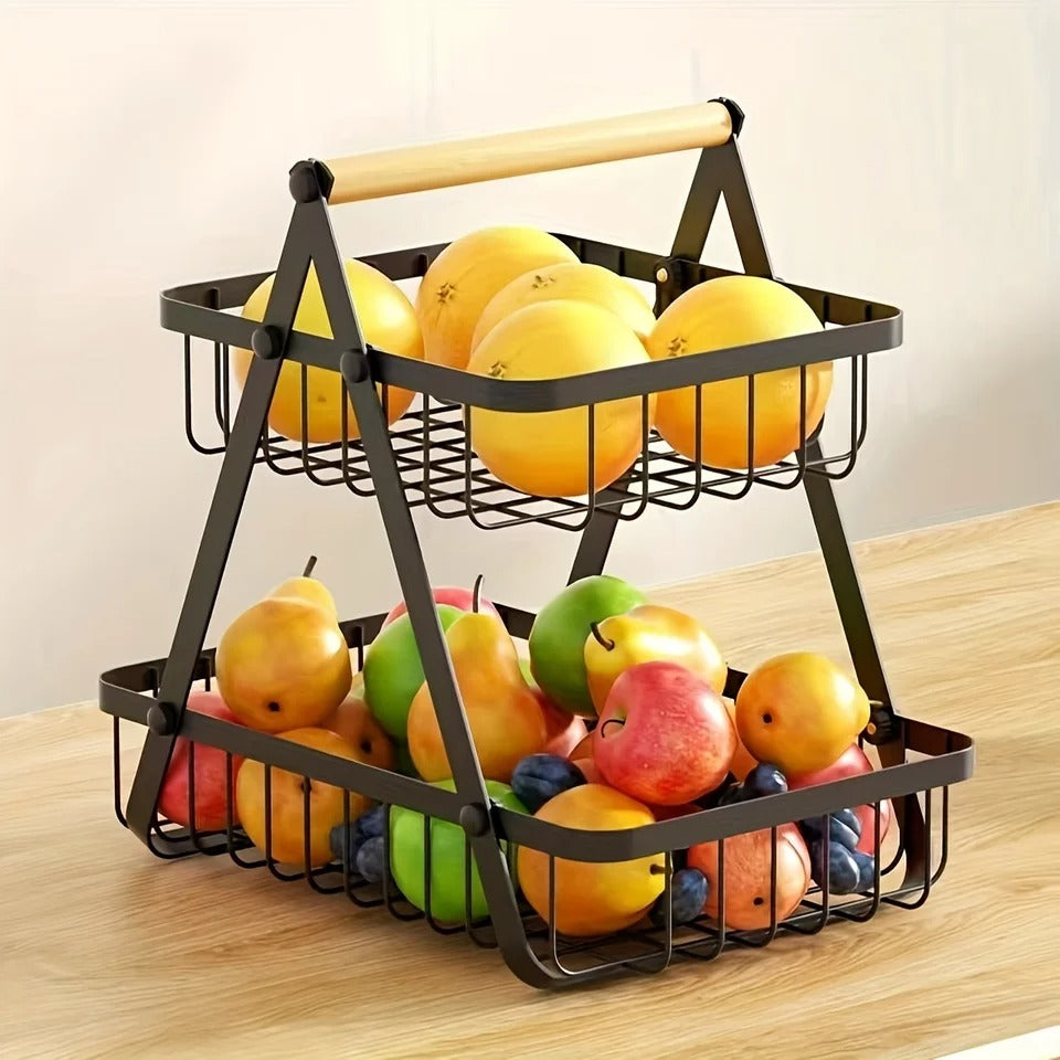 HS - ORGANIZADOR FRUTERO DOBLE NIVEL