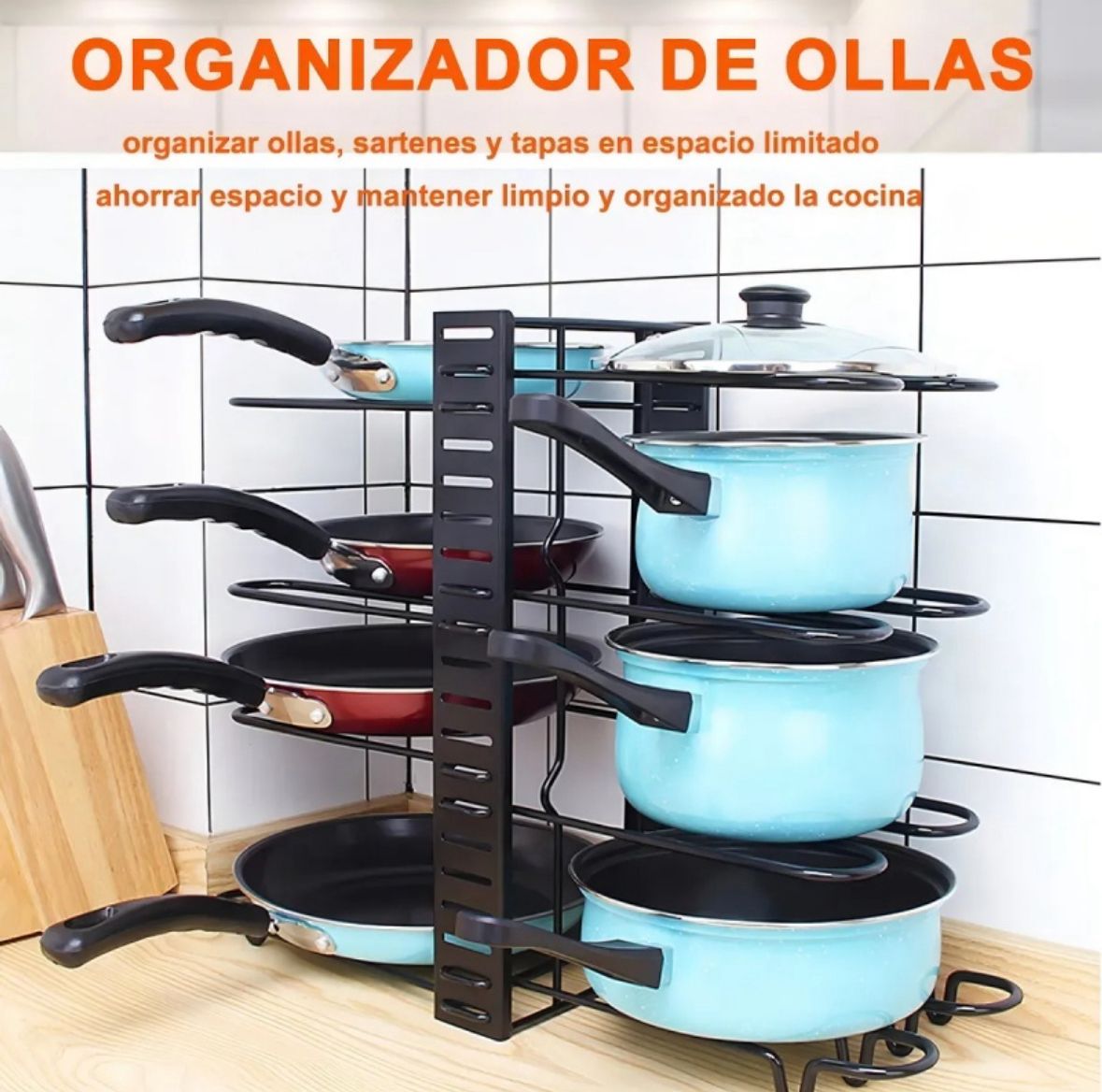 Organizador Ollas Y Sartenes Ajustable