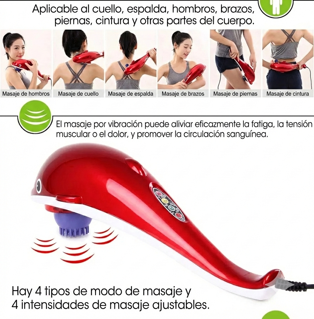 Masajeador Electrico Diseno Delfin