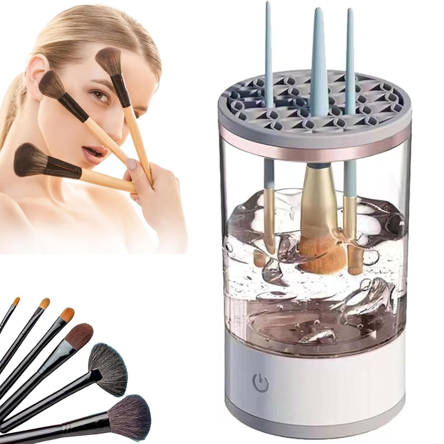 LAVADORA DE BROCHA DE MAQUILLAJE