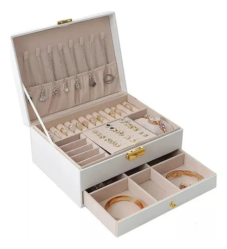 Caja Joyero Organizadora  Doble Capa