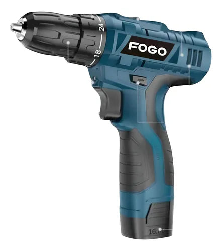 TALADRO INALANBRICO FOGO AZUL 2 BATERIAS