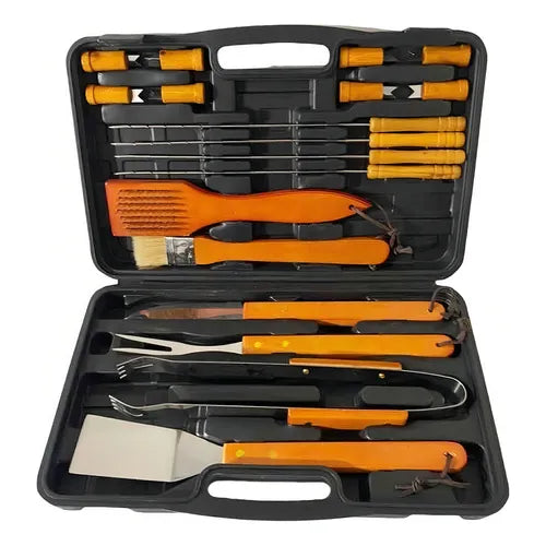 Set Parrilleros Asado Maleta 18 Piezas