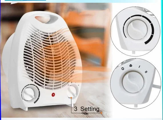 Calefactor Ventilador Portátil Eléctrico