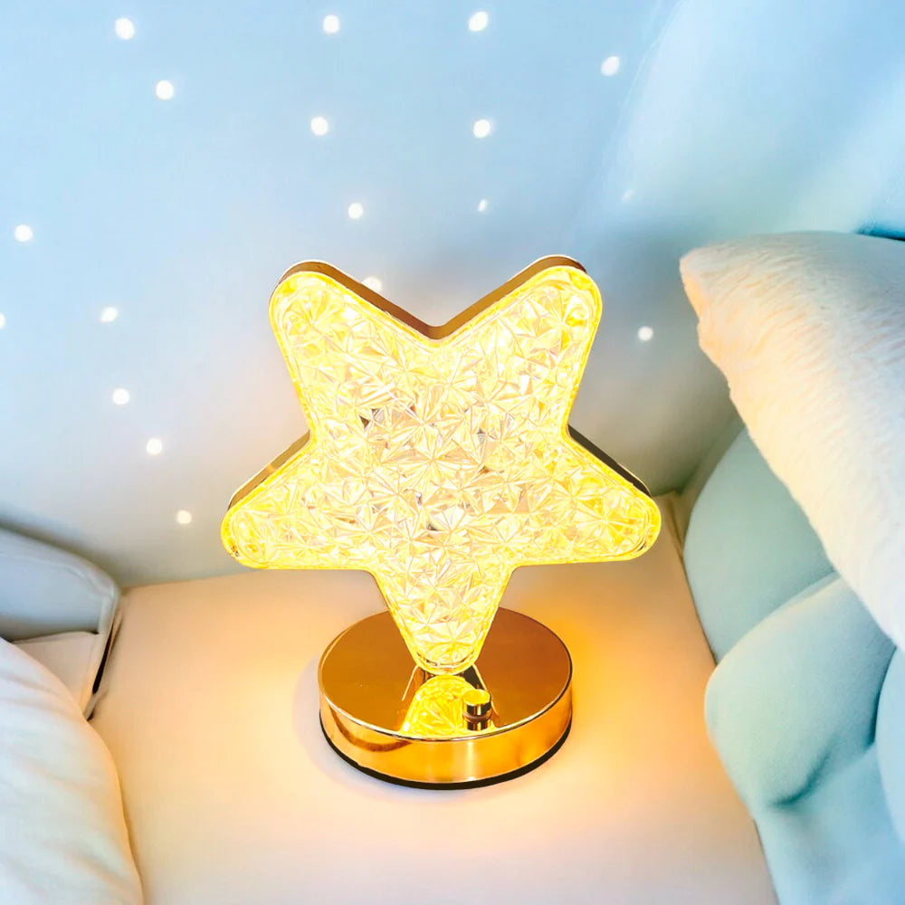 Lampara Estrella de Cristal Luces LED
