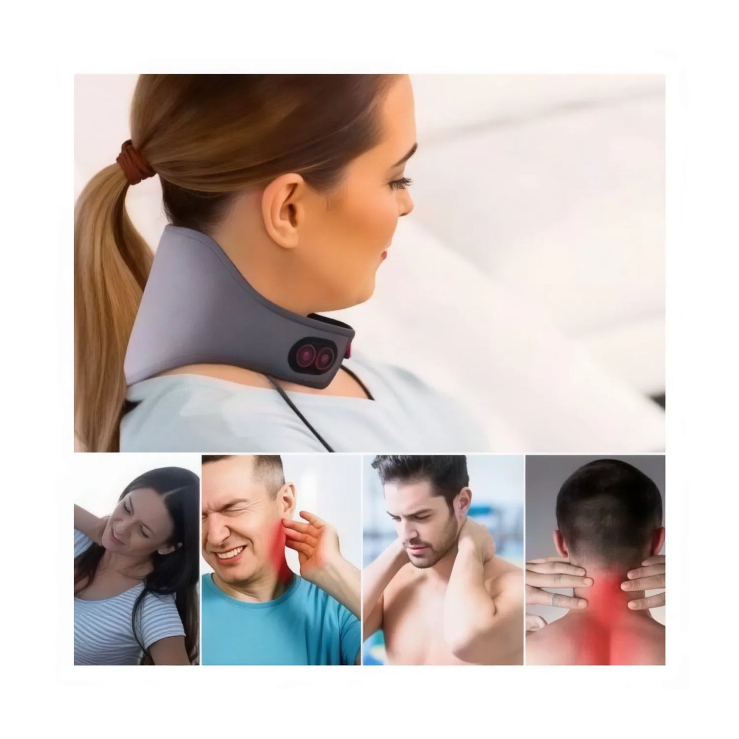 Masajeador Térmico Cuello Vibración USB